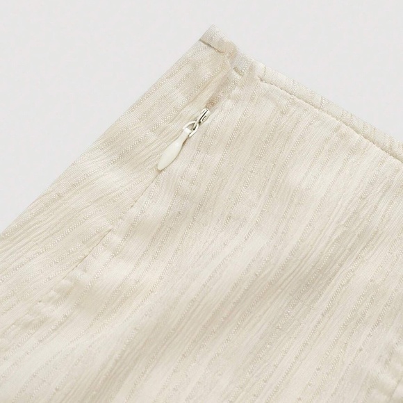 Boho Cream Colorblock High Waist Maxi Skirt - Picture 4 of 5